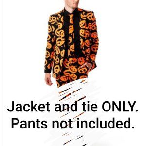 David Pumpkins Costume Jacket & Tie ONLY, Size L, New